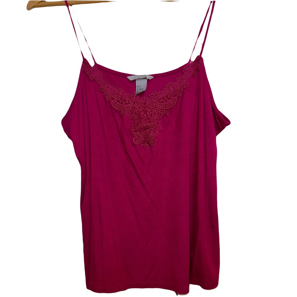H&M Fuschia Knit Tank Top